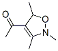 Ethanone, 1-(2,5-dihydro-2,3,5-trimethyl-4-isoxazolyl)- (9CI) 化学構造式