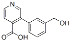 3-(3-Hydroxymethylphenyl)isonicotinic acid Structure