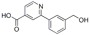 2-(3-Hydroxymethylphenyl)isonicotinic acid Structure