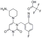 2-[[6-[(3R)-3-AMino-1-piperidinyl]-3,4-dihydro-3-Methyl-2,4-dioxo-1(2H)-pyriMidinyl]Methyl]-4-fluorobenzonitrile Trifluoroacetate|