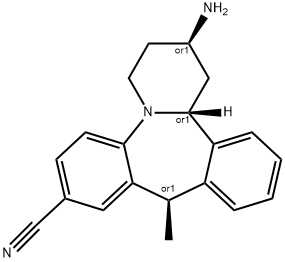 (2R,10R,14bR)-2-aMino-10-Methyl-1,2,3,4,10,14b-hexahydrodibenzo[c,f]pyrido[1,2-a]azepine-8-carbonitrile Structure
