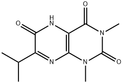2,4,6(3H)-Pteridinetrione,  1,5-dihydro-1,3-dimethyl-7-(1-methylethyl)- Structure