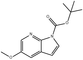 5-METHOXY-PYRROLO[2,3-B]PYRIDINE-1-CARBOXYLICACIDTERT-BUTYLESTER,928653-83-2,结构式