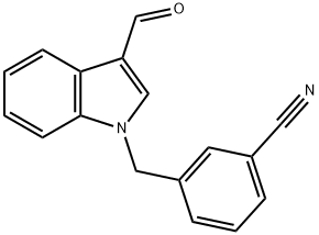 1-(pyridin-3-ylmethyl)-1H-indole-3-carbaldehyde Struktur