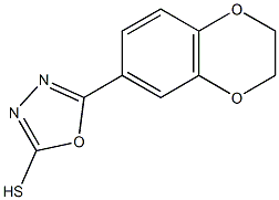 5-(2,3-dihydro-1,4-benzodioxin-6-yl)-1,3,4-oxadiazole-2-thiol Struktur