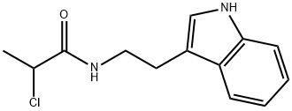 2-chloro-N-[2-(1H-indol-3-yl)ethyl]propanamide Structure