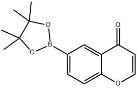 CHROMONE-6-BORONIC ACID PINACOL ESTER 化学構造式