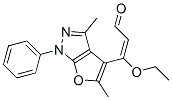 2-Propenal,  3-(3,5-dimethyl-1-phenyl-1H-furo[2,3-c]pyrazol-4-yl)-3-ethoxy-|