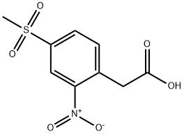 2-(4-Methylsulfonyl-2-nitrophenyl)acetic acid Structure