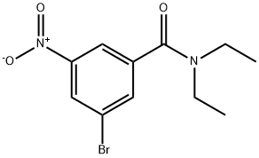 N,N-二乙基-3-溴-5-硝基苯甲酰胺,929000-34-0,结构式