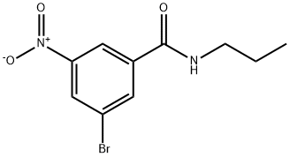 3-Bromo-5-nitro-N-propylbenzamide 化学構造式
