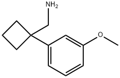 [1-(3-甲氧基苯基)环丁基]甲胺, 92902-95-9, 结构式
