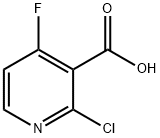 2-CHLORO-4-FLUORONICOTINIC ACID Struktur