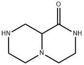 ヘキサヒドロ-2H-ピラジノ[1,2-A]ピラジン-1(6H)-オン 化学構造式