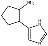 Cyclopentanamine,  2-(1H-imidazol-5-yl)- Struktur