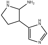 2-Pyrrolidinamine,  3-(1H-imidazol-5-yl)- Struktur