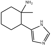 Cyclohexanamine,  2-(1H-imidazol-5-yl)-1-methyl- Structure