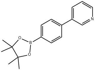 4-(3-吡啶基)苯硼酸频哪醇酯 结构式