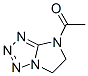 4H-Imidazo[1,2-d]tetrazole, 4-acetyl-5,6-dihydro- (9CI) 化学構造式