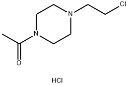 1-ACETYL-4-(2-CHLORO-ETHYL)-PIPERAZINE HCL 化学構造式