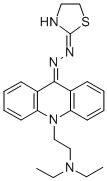 10-(2-(Diethylamino)ethyl)-9(10H)-acridinone(thiazolidin-2-ylidene)hyd razone Struktur