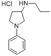 1-PHENYL-N-PROPYL-3-PYRROLIDINAMINE HYDROCHLORIDE 化学構造式