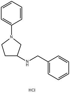 1-PHENYL-N-(PHENYLMETHYL)-3-PYRROLIDINAMINE HYDROCHLORIDE,929286-61-3,结构式