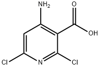 4-氨基-2,6-二氯烟酸, 929288-22-2, 结构式