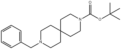 9-BENZYL-3,9-DIAZA-SPIRO[5.5]UNDECANE-3-CARBOXYLIC ACID TERT-BUTYL ESTER Structure