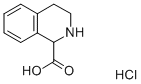 DL-1,2,3,4-テトラヒドロイソキノリン-1-カルボン酸塩酸塩 化学構造式