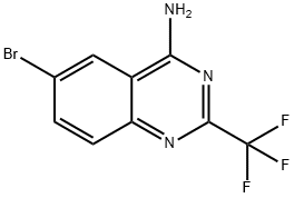 6-溴-2-(三氟甲基)喹唑啉-4-胺 结构式