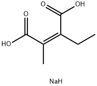 (Z)-2-エチル-3-メチルマレイン酸二ナトリウム塩 化学構造式