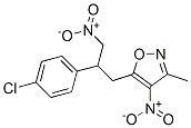 Isoxazole,  5-[2-(4-chlorophenyl)-3-nitropropyl]-3-methyl-4-nitro-|