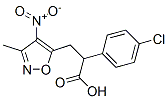 5-Isoxazolepropanoic  acid,  -alpha--(4-chlorophenyl)-3-methyl-4-nitro-,929719-08-4,结构式