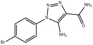 5-Amino-1-(4-bromophenyl)-1H-1,2,3-triazole-4-carboxamide Structure