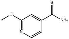 2-メトキシピリジン-4-カルボチオアミド 化学構造式