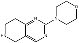 PYRIDO[4,3-D]PYRIMIDINE, 5,6,7,8-TETRAHYDRO-2-(4-MORPHOLINYL)- 结构式