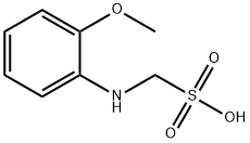 [(2-メトキシフェニル)アミノ]メタンスルホン酸 化学構造式