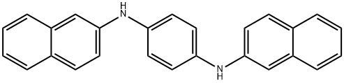 N,N'-ジ-2-ナフチル-1,4-フェニレンジアミン 化学構造式