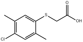 [(4-chloro-2,5-dimethylphenyl)thio]acetic acid Struktur