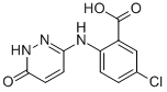 BENZOIC ACID, 5-CHLORO-2-[(1,6-DIHYDRO-6-OXO-3-PYRIDAZINYL)AMINO]- 结构式