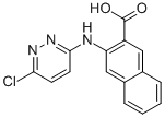 2-NAPHTHALENECARBOXYLIC ACID, 3-[(6-CHLORO-3-PYRIDAZINYL)AMINO]- Structure