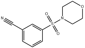 3-(吗啉代磺酰基)苯甲腈 结构式