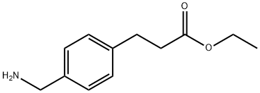 ETHYL 3-(4-(AMINOMETHYL)PHENYL)PROPANOATE 化学構造式