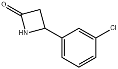 4-(3-氯苯基)氮杂环丁烷-2-酮, 930769-45-2, 结构式