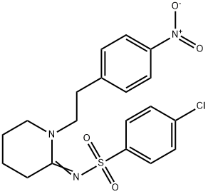 BenzenesulfonaMide, 4-chloro-N-[1-[2-(4-nitrophenyl)ethyl]-2-piperidinylid ene]-