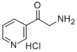 2-氨基-1-(吡啶-3-基)乙酮盐酸盐,93103-00-5,结构式