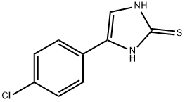 4-(4-chloro-phenyl)-1,3-dihydro-imidazole-2-thione 化学構造式