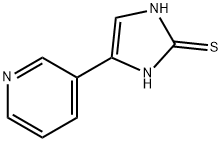 5-PYRIDIN-3-YL-1H-IMIDAZOLE-2-THIOL 化学構造式