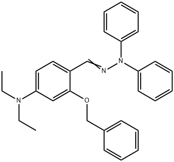 2-Benzyloxy-4-diethylaminobenzaldehyde diphenyl hydrazone Struktur